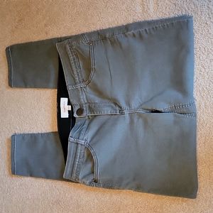 REWIND gray/green jeans Size 13/31W.   B2